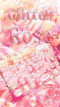 Glitter Roses Keyboard Theme Pink Rose screenshot 4
