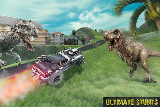 Dino World Impossible Car Racing screenshot 10