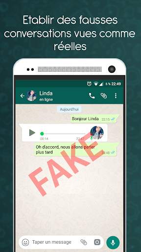 Fake Chat Maker - WhatsMessage screenshot 1