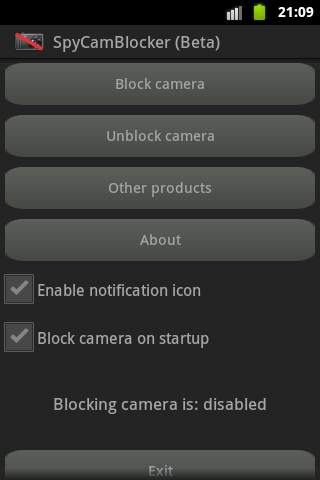 SpyCamBlocker Free (beta) screenshot 2