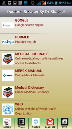 Doctors  Browser screenshot 2