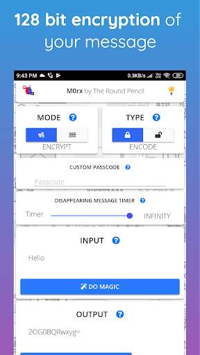 M0rx - Encrypted Disappearing Msgs, Images & Files screenshot 1