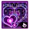 Sparkling Purple Heart Keyboard Theme on 9Apps