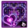 Sparkling Purple Heart Keyboard Theme 6.6.5.2019