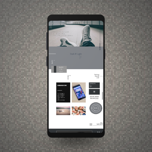 Dark and Light UI for KLWP icon