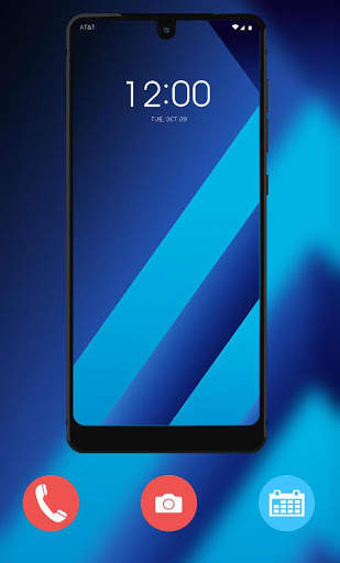 Theme for Galaxy A5 2019 HD Blue Abstract screenshot 2