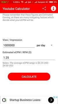 Youtube Calculator screenshot 1