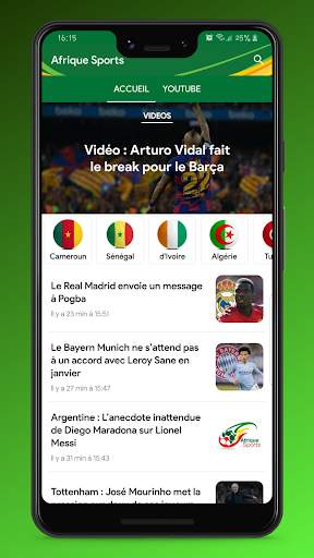 Afrique Sports screenshot 1