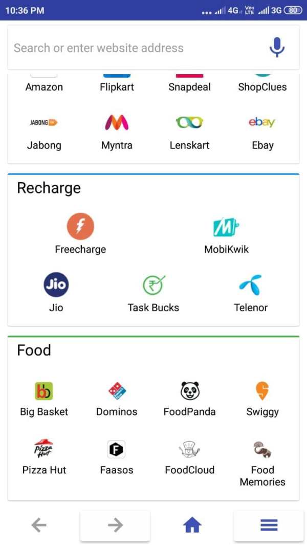 All In one -browser: PD Browser screenshot 1