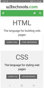 W3Schools - Learn HTML, CSS, JavaScript, PHP, SQL screenshot 1