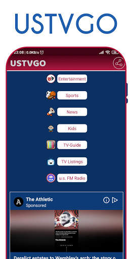 USTVGO: free live tv website screenshot 1