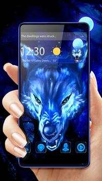 3D VR Live Ice Wolf theme screenshot 2
