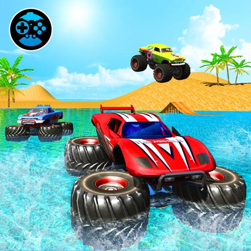 Monster Truck Water Surfing 3D أيقونة
