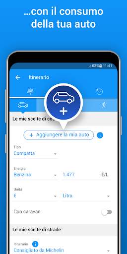 ViaMichelin : GPS, Itinerario screenshot 4