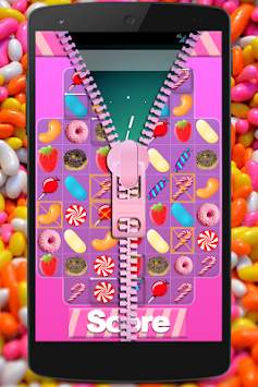 Lovely Candy Zip Screen Lock screenshot 5