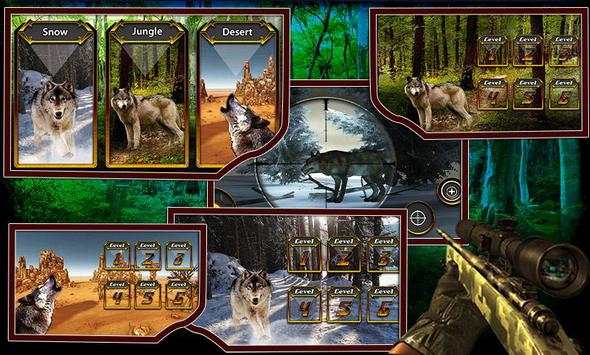 Sniper shooting Jungle Wolf screenshot 6
