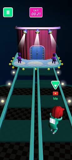 Trò chơi con mực nhảy cầu kính screenshot 2