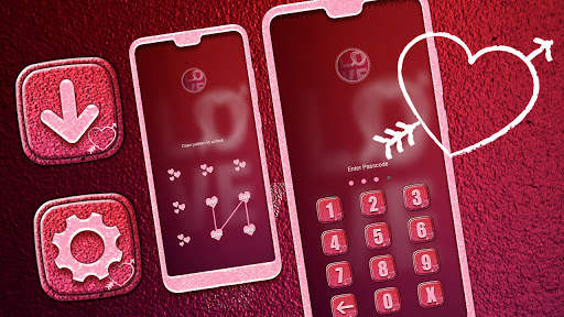 Love Red Launcher Theme screenshot 5