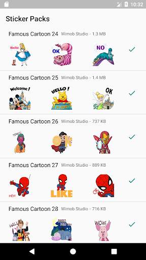 Populer Cartoon Sticker WAStickerApps screenshot 6