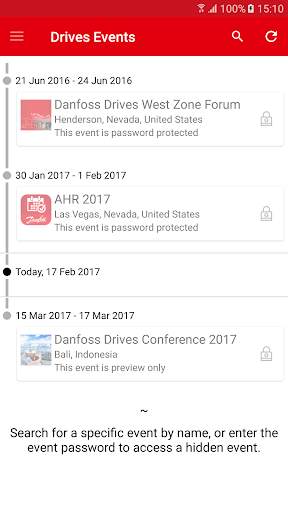 Danfoss Events screenshot 1