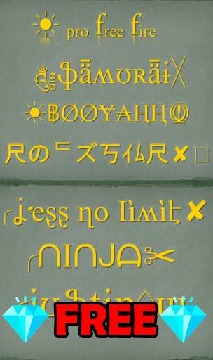 Nickname Generator for Free FF - Symbol & Font screenshot 4