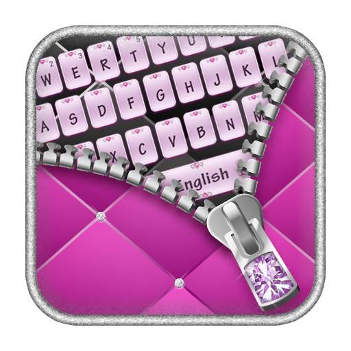 Diamond Zip Pink Keyboard 10001003
