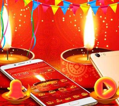 Red Happy Diwali Theme screenshot 1