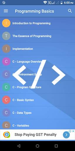 Programming Basics screenshot 1
