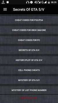 Secrets & Cheats of GTA 5 screenshot 3