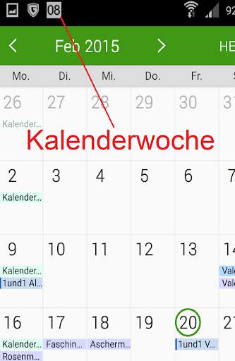 calendar week in status bar screenshot 3