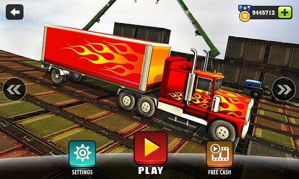 Impossible 18 wheeler Truck Driving Tracks screenshot 3