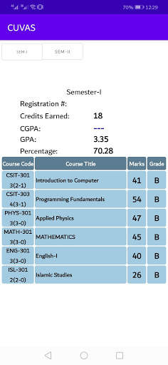 CUVAS Students Portal screenshot 3