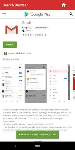 Search Browser screenshot 1