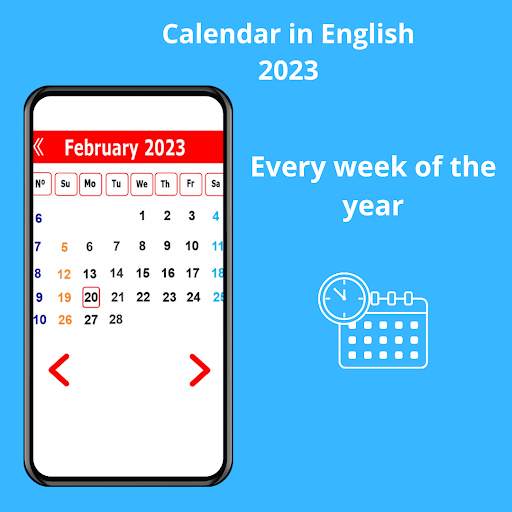 calendar in english 2023 screenshot 5