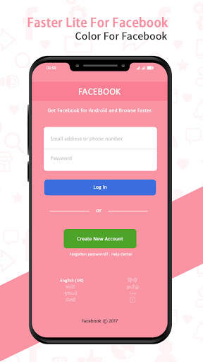 faster for facebook - color for facebook Lite screenshot 4
