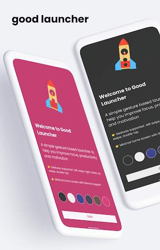 Good Launcher - Free, no ads, minimal screenshot 1