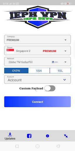 IEPH VPN (OVPN/SSH/SSL) screenshot 1