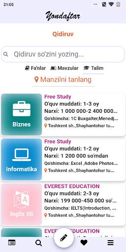 YONDAFTAR.UZ - ONLAYN VIDEO DARSLAR VA KITOBLAR screenshot 7