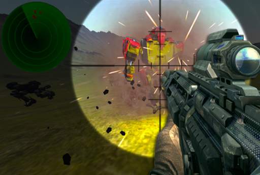 Sniper Super Robot War Z 3D screenshot 1
