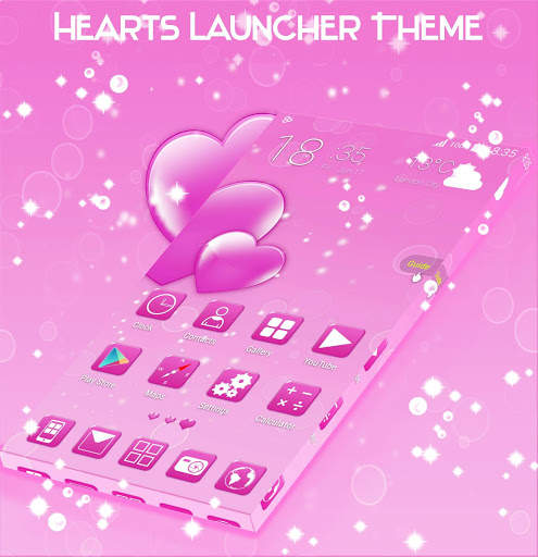 Hearts Launcher Theme screenshot 2