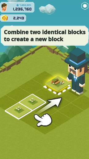 Merge Tycoon: 2048 Theme Park screenshot 1