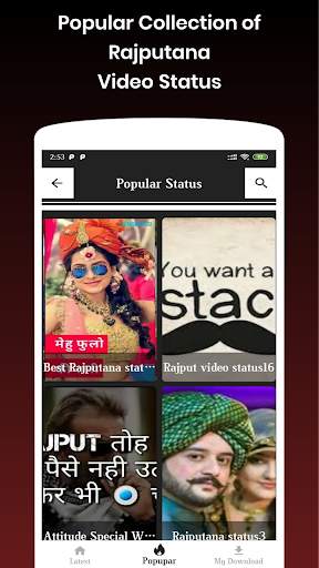 Rajputana Video Status For Whatsapp -Lyrical Video screenshot 2