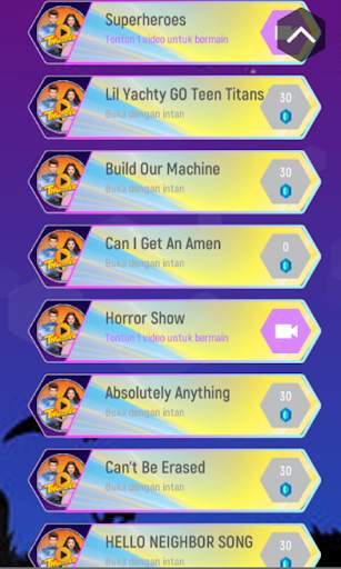 Teen Titans Magic Tiles Hop screenshot 2