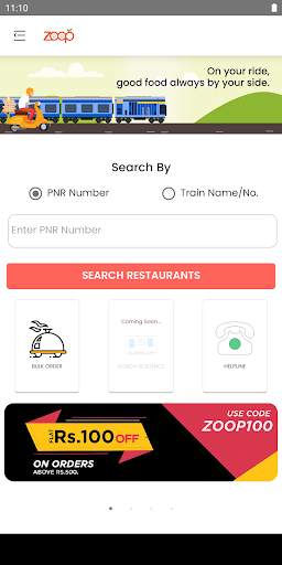 Zoop - Order Food in Trains screenshot 2