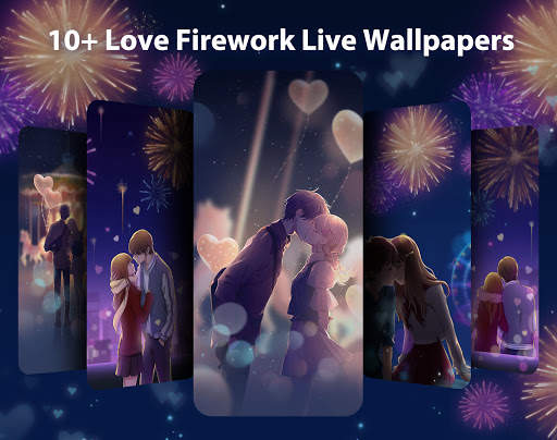 Love Fireworks Live Wallpaper & Launcher Themes screenshot 2