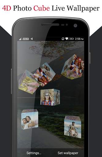 4D Photo Cube Live Wallpaper screenshot 6