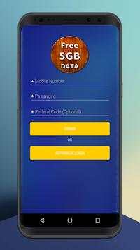 Daily Free 5GB Data screenshot 1
