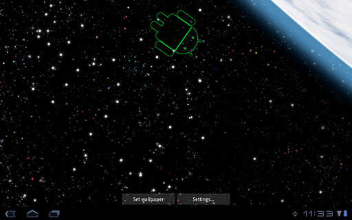 Droid in Space Live Wallpaper screenshot 7