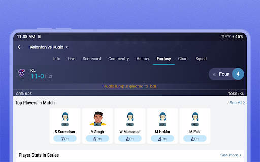 Cricket Line X: Fast Live line screenshot 13