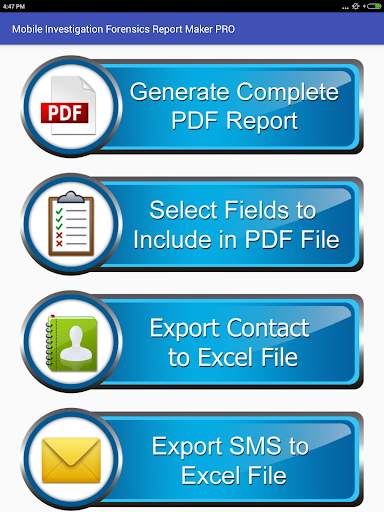 Mobile Investigation Forensics Report Maker PRO 9 تصوير الشاشة